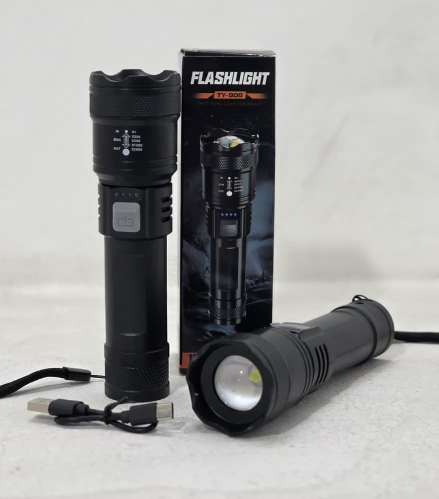 Linterna Flashligth Recargable Simple