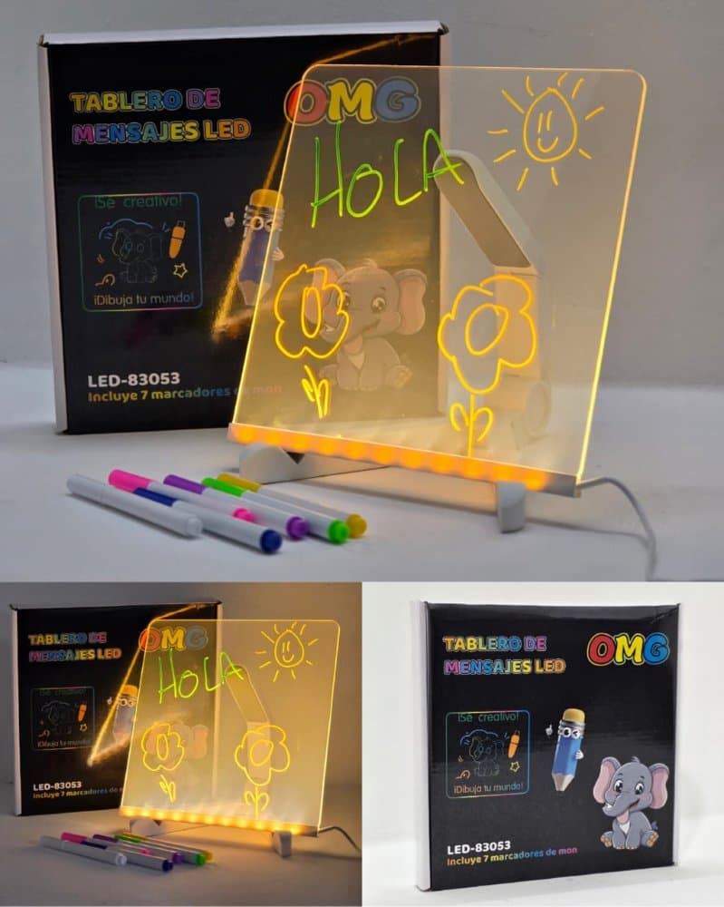 Pizarra con LED